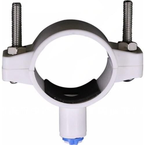 1/4" Tube Drain Clamp Saddle Valve Clips Drinking water Waste filter Holder RO system