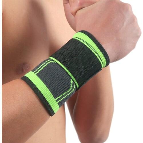 1PC Pressurized Fitness WristBand Sports Bodybuilding Crossfit Gym Wrist Support Brace Sleeve Bandage Hand Wraps Volleyball