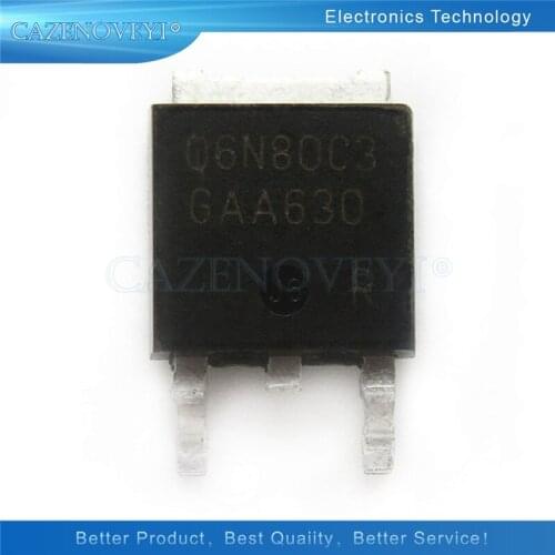10pcs/lot 06N80C3 SPD06N80C3 TO-252 In Stock