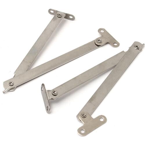 2Pcs Stainless Steel Cabinet Cupboard Furniture Doors Close Lift Up Stay Support Hinge Kitchen Furniture Hardware