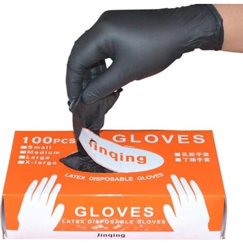50/100Pcs Disposable Nitrile Rubber Gloves Food Grade Waterproof Industrial Safety Glove