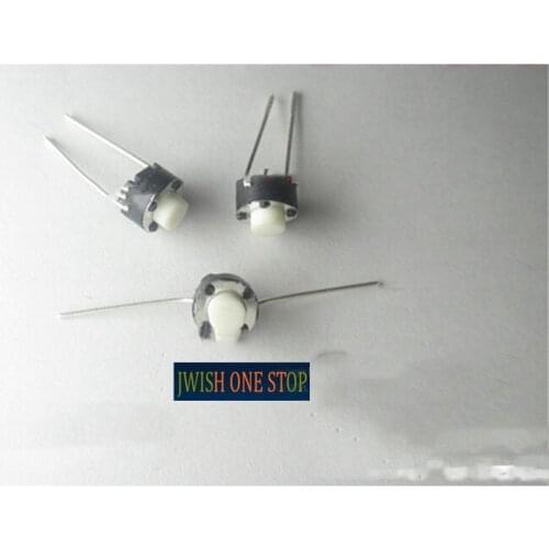 6*6*5mm two line / pin 2 Touch the white small micro jog reset button switch