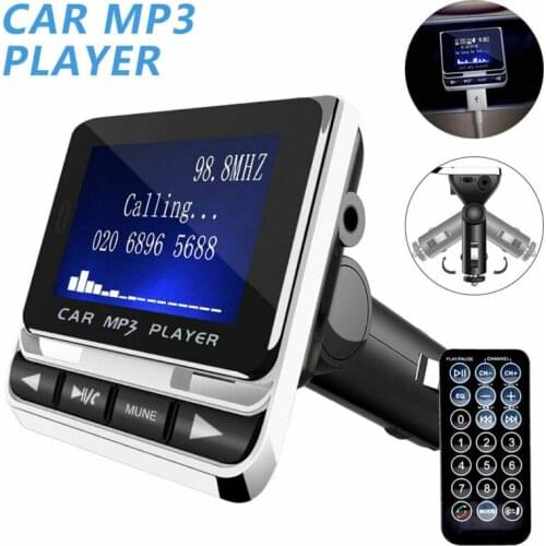 Car mp3 FM12B LCD Bluetooth Car MP3 Player Handsfree Wireless FM Transmitter Display Adapter USB Car Charger Remote Control