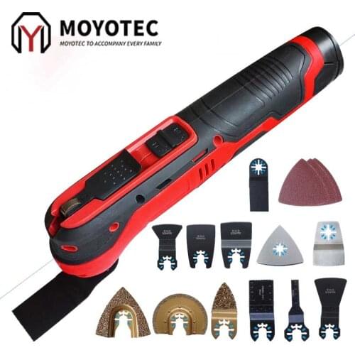 MOYOTEC 12V Cordless Oscillating Tool Multi Function Tool Lithium Battery Trimmer Power Tool Multimaster Oscillating Tool