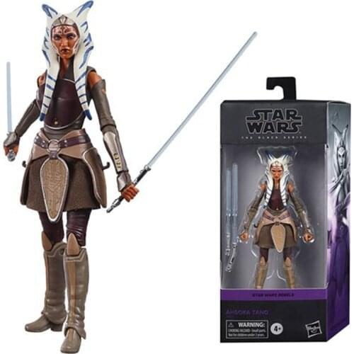 6inch Hasbro Star wars Ahsoka anime action & toy figures model toys for children with box