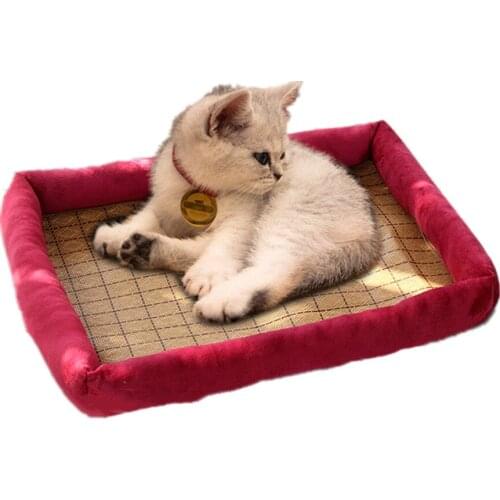 Dog Mat Cooling Summer Pad Mat For Dogs Cat Blanket Sofa Breathable Pet Dog Bed Summer Washable For Small Medium Large Dogs Nest