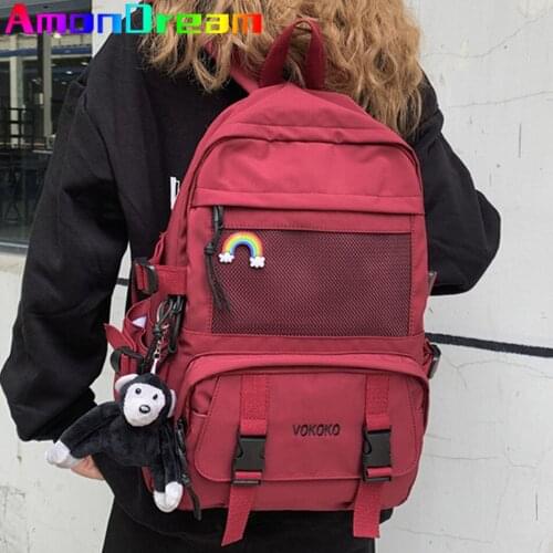 Fashion Waterproof Nylon Women Backpack For Girls Travel Mesh High Capacity Student BookBag Men Black Laptop Bag School Bag Lady