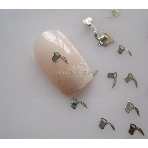 MS260-1 100pcs Silver Cute Aquarius Constellation Metal Sticker Nail Art Metal Sticker Nail Art Decoration Non-adhesive Sticker