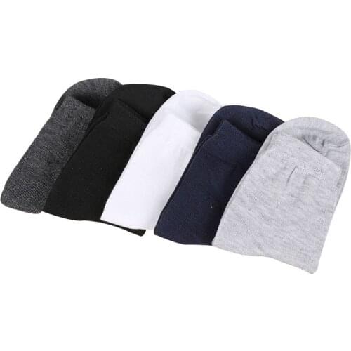 10pcs=5pair Men Short Socks Meias Casual Business Pure Color Black Cotton Socks Summer Spring Breathable Deodorant Man Sock Crew