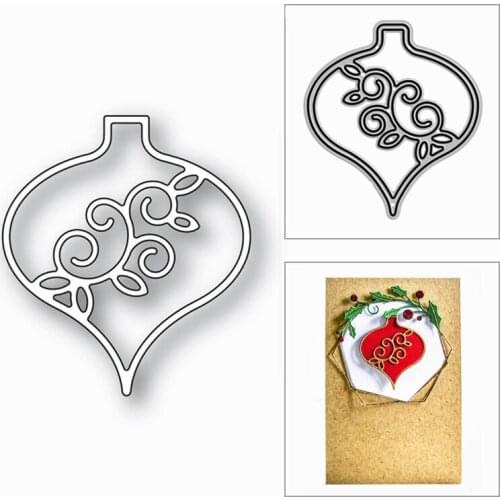 New Christmas Lace Ornament Shape 2020 Metal Cutting Dies for DIY Scrapbooking and Card Making Decor Embossing Craft No Stamps