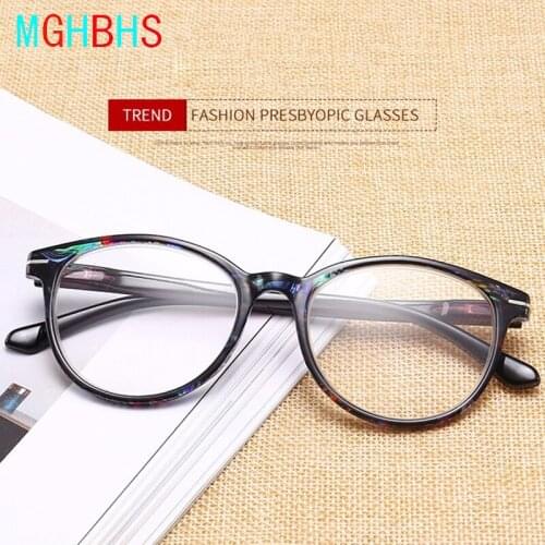 New high-quality ladies reading glasses fashion trend for the elderly color pattern reading glasses
