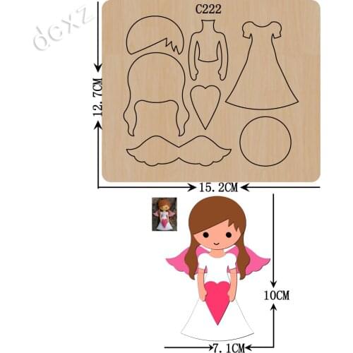 New Girl Wooden die Scrapbooking C-222 Cutting Dies Compatible with most die cutting machines