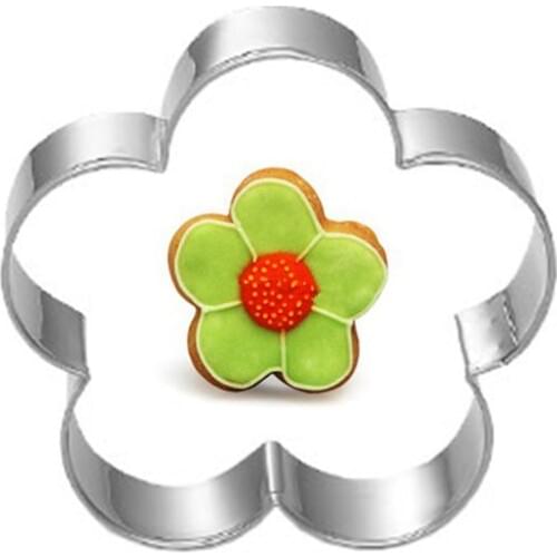 Flower Dough Knife Decoration Cake Fruit Vegetable Biscuit Cookie Cutter Tools Kitchenware Stainless Steel Baking Fondant