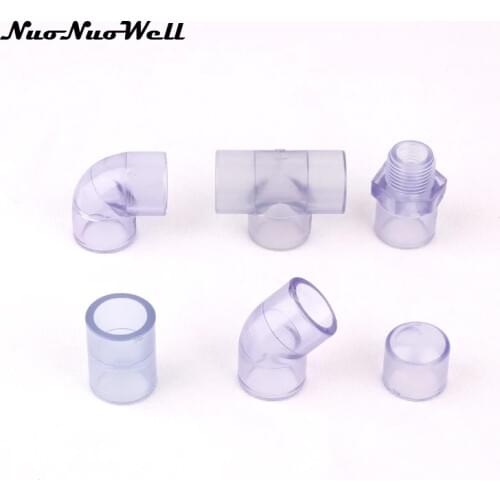 NuoNuoWell Plastic UPVC Inner diameter 20mm Hose Connector Garden Irrigation Watering Aquarium Water Tank Pipe/Tube PVC Adapter