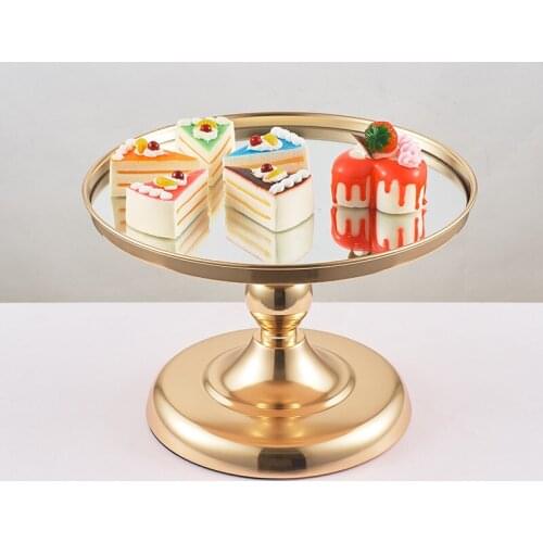 Wedding Dessert Tray Cake Stand Dessert Wedding Party Birthday Decoration Plate Cake Biscuits Display Tray Baking tool Gold
