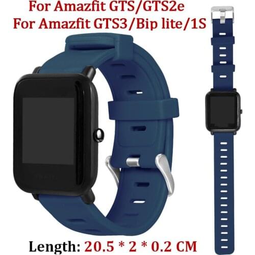 Top Quality Silicone Watch Bands Strap for Xiaomi Huami Amazfit Bip/GTS Bracelet Accessories Wrist for Amazfit GTR 42mm Band
