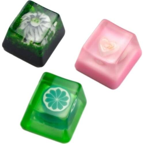 Resin Keycaps Cute Mechanical Keyboard Keys Cartoon Personality For TTC Kaihua G Axis