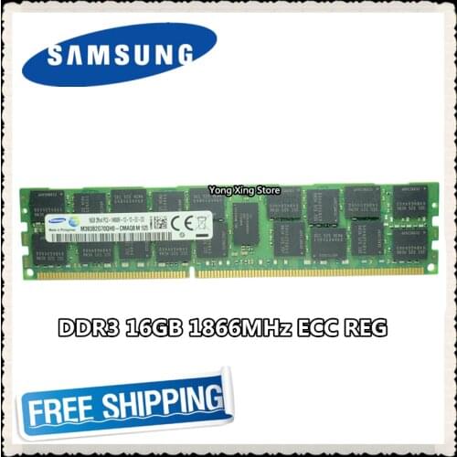 Samsung server memory DDR3 16GB 32GB 1866MHz ECC REG DDR3 PC3-14900R Register DIMM RAM 14900 8G 2RX4 X79