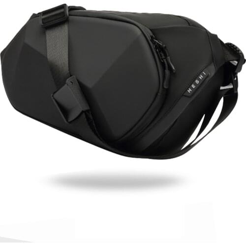 Messenger Bag Leather Men Chest Bag Vintage Crossbody Shoulder Bag Mens Business Sling Bags Male Casual Chest Pack