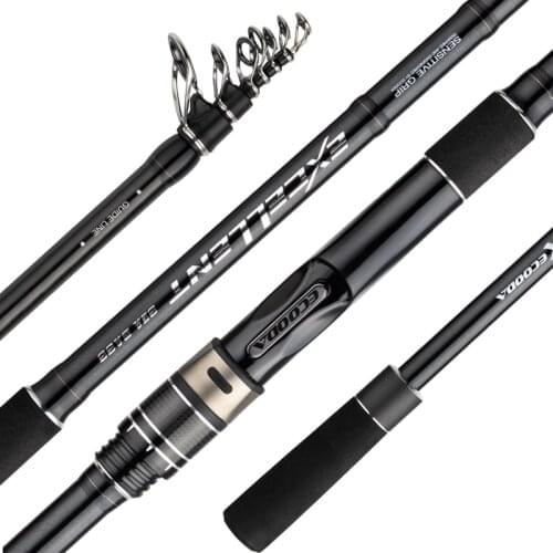 ECOODA EEXT 3.2M/4.4M Long Casting Telescopic Fishing Rod Sea Bass Fishing Rod with Fuji Guide