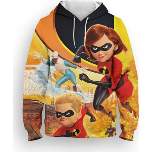 The Incredibles hoodies Mens clothing 3D Print Autumn Boy Girl Kids Long Sleeve hoodie Streetwear Women Oversized Sweatshirts