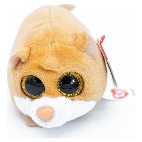 Ty Beanie Boos Big Eyes 4" 10 cm Brown Squirrel Plush Peas Screen Clean Animal Doll Stackable Stuffed Toy Christmas Kids Gift