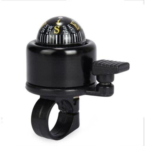 Bicycle Compass Bell Two In One Popular Bike Cycling Sport Handlebar Compass Ring-down Horn Bicycle Bell Bells Bicycle 2021 Hot