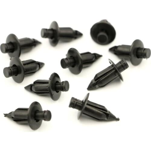 Stock 10X 4mm 5mm 6mm Rivet Fairing Body Trim Panel Fastener Screw Push Pin Clips nut For Suzuki Honda Yamaha Kawasaki Universal