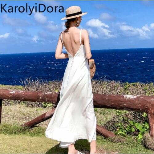2020 Bohemian Beach Style White Elegant Dresses Women Off Shoulder Open Back Party Night Club Vestidos Korean Midi Dress