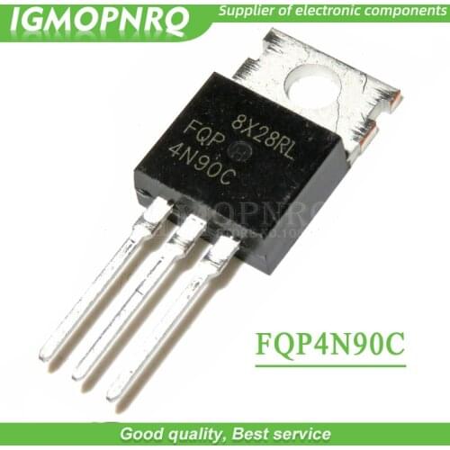 10pcs/lot FQP4N90C FQP4N90 4N90C TO-220 N-channel FET New Original