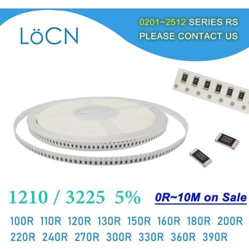 1210 J 5% 5000pcs 100R 110R 120R 130R 150R 160R 180R 200R 220R 240R 270R 300R 330R 360R 390R OHM 3225 SMD resistor LoCNService