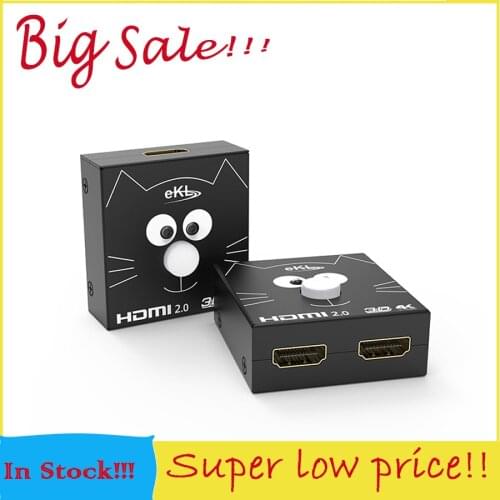 4K 2K 2 In 1 Out / 1 In 2 Out HDMI HD Switch Splitter Compliant with HDMI 2.0(4:4:4) HDCP 2.2