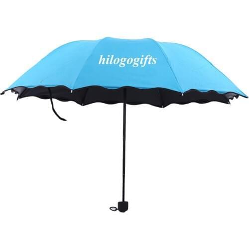Free printing logo personalized Water Flowering Sunny gift Umbrella Lady UV Protection flower after rain company gift Umbrella