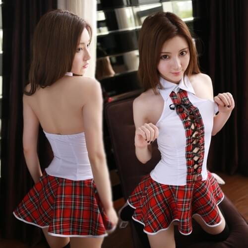 Sexy School Girl Costume Lingerie Student Schoolgirl Costume Uniform Cosplay Lingerie Sexy Erotic Lingeire Role Play Underwear