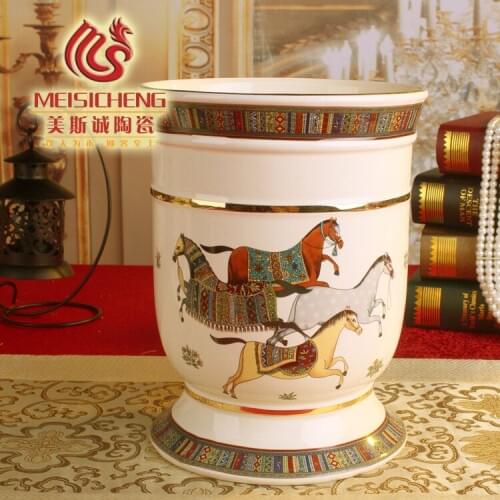 European ceramics ceramics factory outlets ceramic ice bucket KTV KTV night games bucket bucket C Decoration