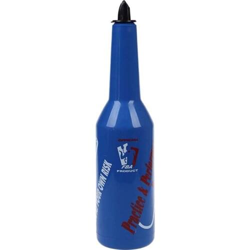 Flair Bartender Bartending Practice Bar Pub Bottle Wine Cocktail Shaker - Blue