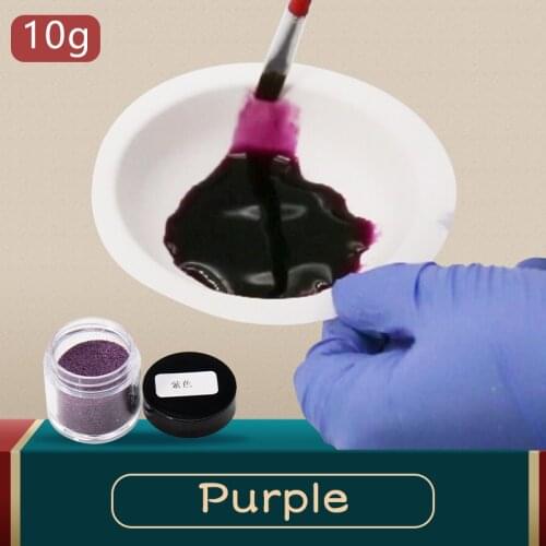 Fabric Dye Pigment Purple 10g for Dye Clothes,Feather,Bamboo,eggs and Fix Faded Clothes Acrylic Paint