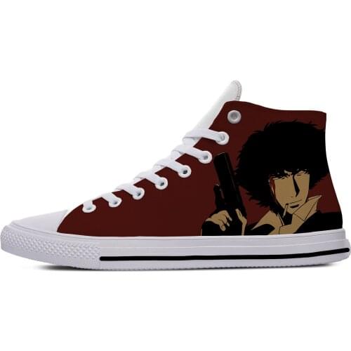 Cowboy Bebop Japan Anime Hot Cool Fashion Popular Casual Cloth Shoes High Top Lightweight Breathable 3D Print Men women Sneaker