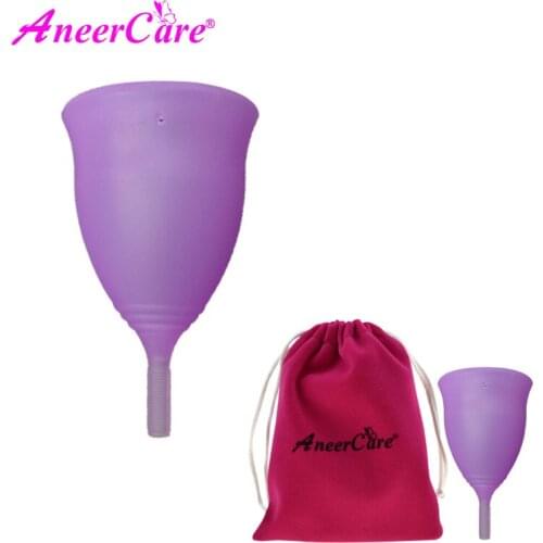 Menstrual cup S+L lady menstruation cup copa menstrual de silicona medica for women vagina period cup coletor menstrual