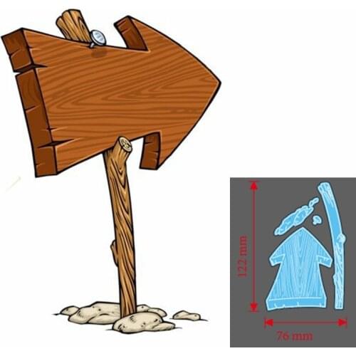 Metal Cutting Dies Street sign DIY Scrapbooking Paper Cards Decorative Craft Embossing