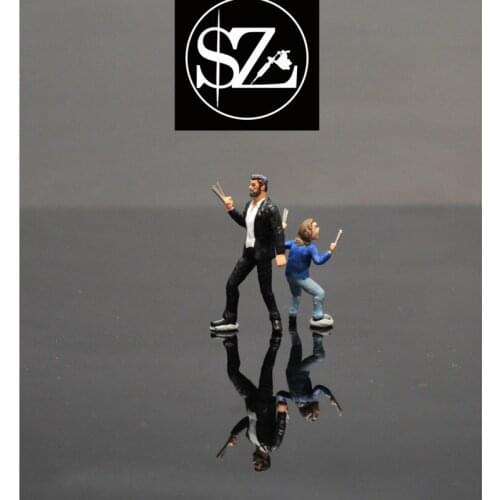 1/64 resin die-casting doll model science fiction action movie character car model scene layout collection decoration toy