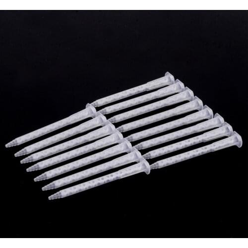 15pcs/lot Plastic Mixing Nozzle 103mm 50ML MA5.4-17S Dual Cartridge Epoxy Static Mixer Mixed Nozzles for Mixing Glue