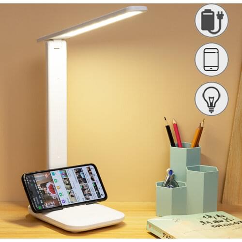 Desk Lamp LED Eye-Caring Foldable Table Lamps Reading Light Lamp For Studying Working Touch Control 3 Lighting Modes Brightness