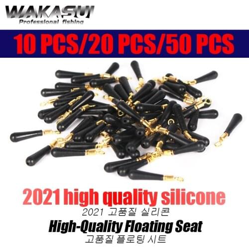 2021New 10/30/50pcs/Lot Fishing Gear Block Rotation Drift Fishing Floats Accessory Bobber Copper+ Rubber Carp Outdoor Tools