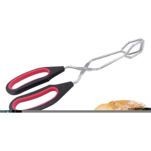 Barbecue Scissor Tongs Grilled Food Tong Long Handle Tongs Bread Scissor BBQ Roast BBQ Baking Accessories BBQ Kitchen Clip M2M4