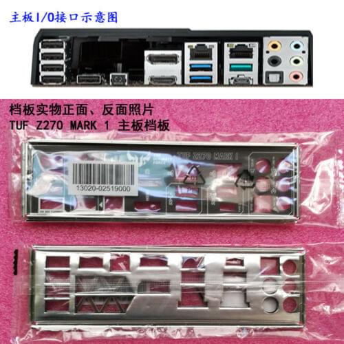 Original IO I/O Shield BackPlate Blende Bracket For Asus TUF Z270 MARK 1