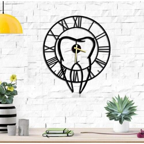 Roll over image to zoom in Dentist Unique Design Metal Wall Clock Metal Wall Art Works - Metal Wall Decor Home Office Decoratio