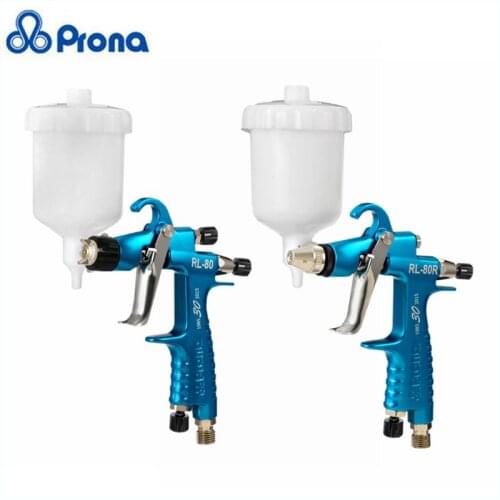 Professional HVLP Paint Spray Gun for Cars Pneumatic Tool Mini Painting Pistol Sprayer Nozzle 1.0mm Automotive Air Tools RL-80
