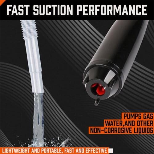 Handheld Fuel Transfer Pump Liquid Transfer Pump Battery Operated Pump Line Hose for Gas Oil Liquid Water for Car Boat Marine