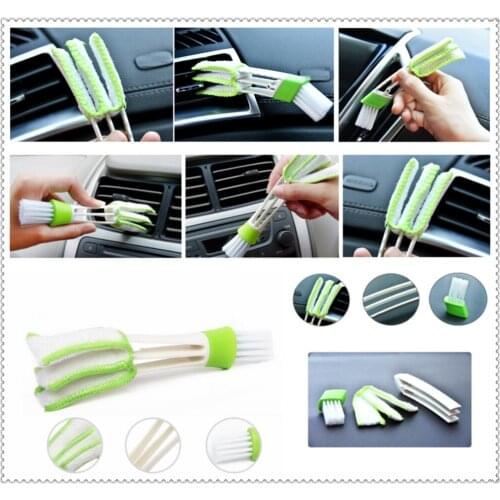 2PCS Car Air Conditioner Vent Outlet Cleaning Brush SLIT Cleaner Duster Brush for Fiat Fiorino 595 500 500S Toro Fullback Aegea